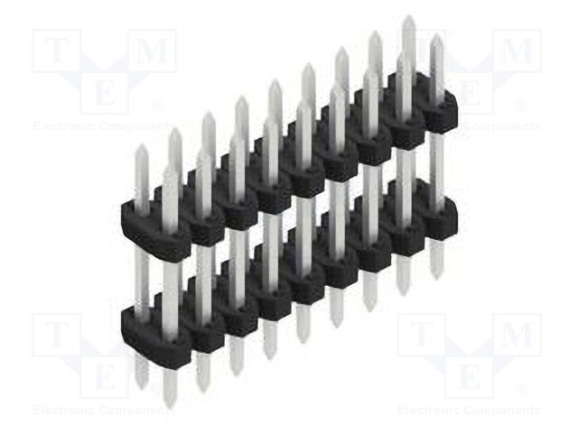 Connector: pin strips; pin header; male; PIN: 18; 2mm; THT; 2x9; 100V