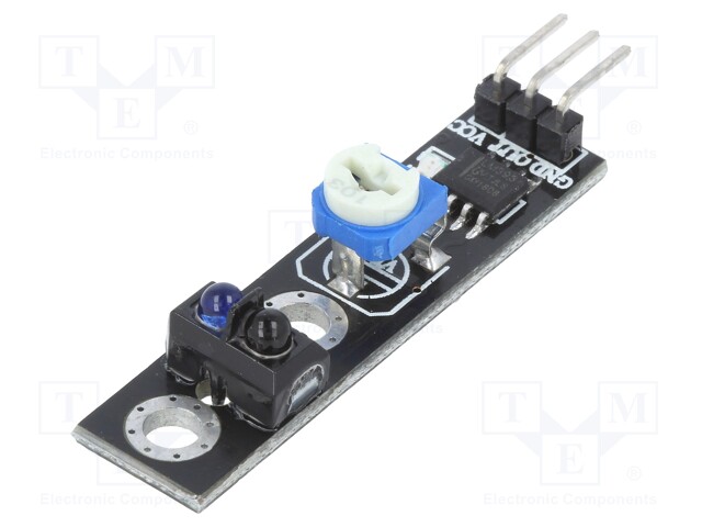 Sensor: distance; reflective; 5VDC; Channels: 1; 40x10mm