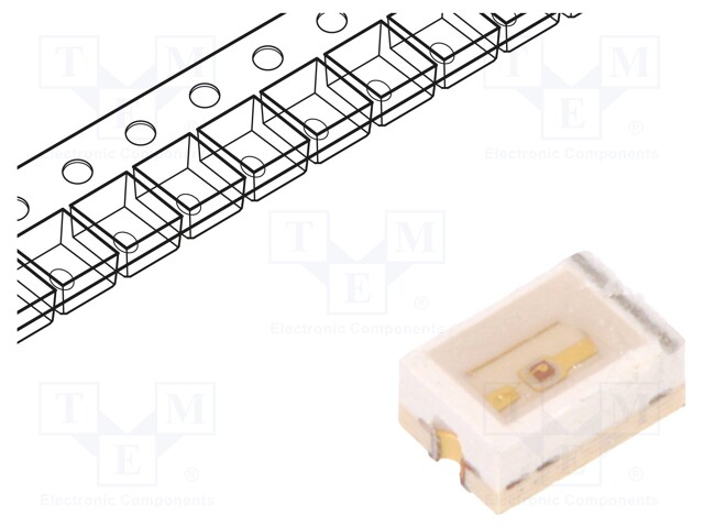 LED; SMD; 1208; yellow; 2.2÷6.3mcd; 3x2x1.3mm; 2.1÷2.8V; 20mA; 70mW