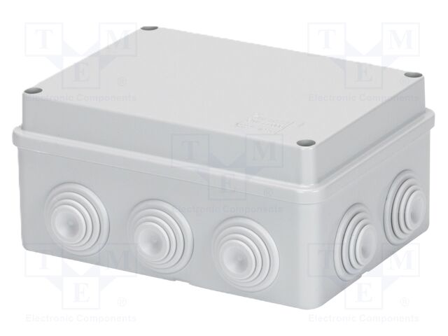 Enclosure: junction box; X: 130.5mm; Y: 170.5mm; Z: 76mm; wall mount