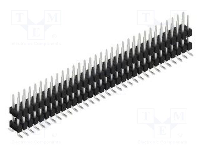 Connector: pin strips; pin header; male; PIN: 64; 2.54mm; SMT; 2x32