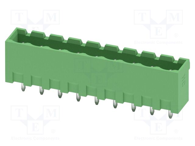 PCB headers, nominal cross section: 2.5 mm?, color: green, n