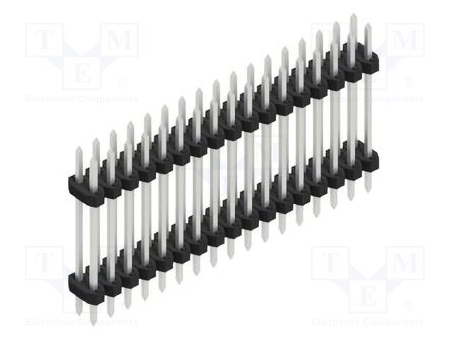 Connector: pin strips; pin header; male; PIN: 34; 2mm; THT; 2x17