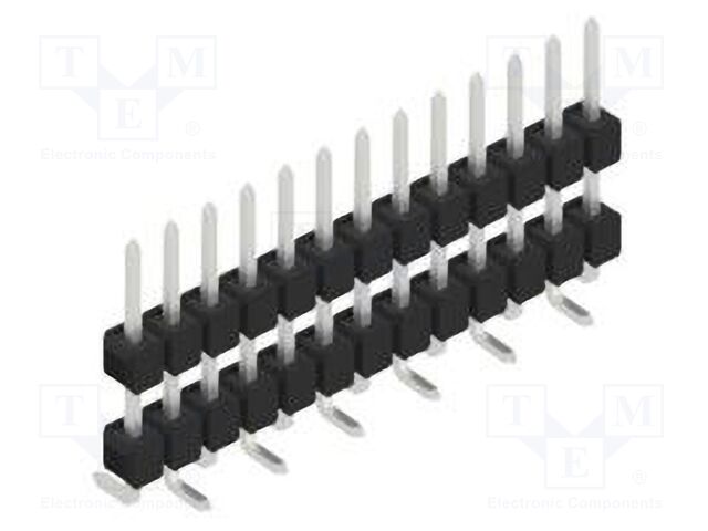 Connector: pin strips; pin header; male; PIN: 13; 2.54mm; SMT; 1x13
