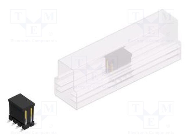 Connector: pin strips; pin header; male; PIN: 8; 2.54mm; SMT; 2x4