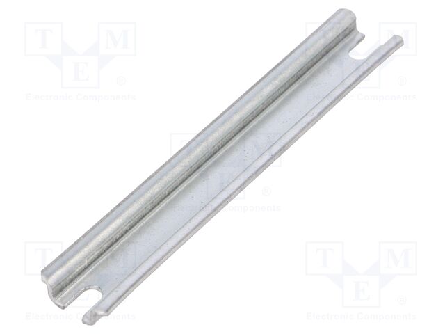 DIN rail; steel; W: 15mm; L: 88mm; ALN061005; Plating: zinc