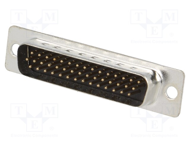 D-Sub HD; PIN: 44; plug; female; stamped and formed contacts
