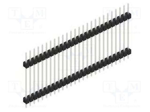 Connector: pin strips; pin header; male; PIN: 26; 2.54mm; THT; 1x26