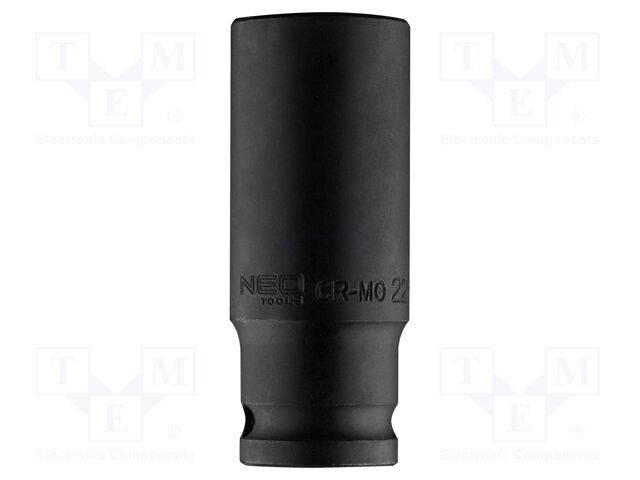 Socket; 6-angles,impact; HEX 22mm; 1/2"; Socket bit length: 78mm