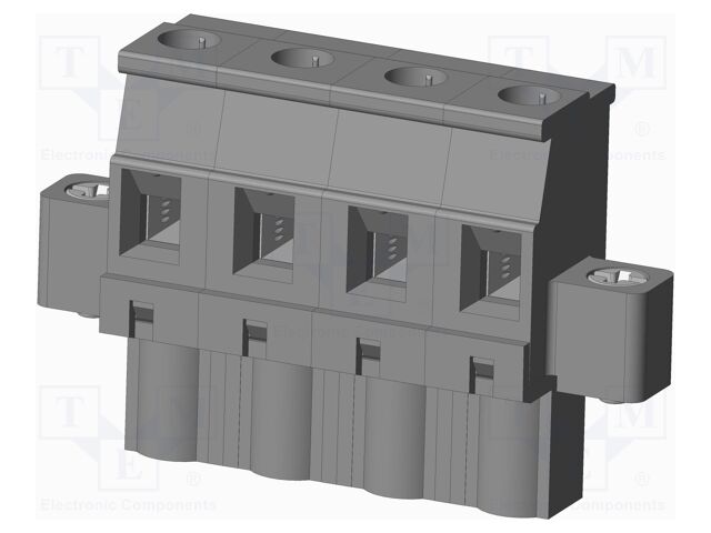 Connector: pluggable terminal block; plug; female; angled 90°
