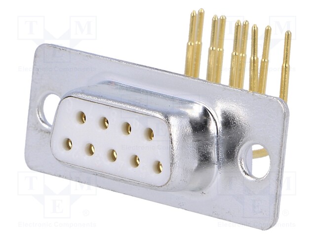 D-Sub; PIN: 9; socket; female; without cover,9,4mm standard; THT