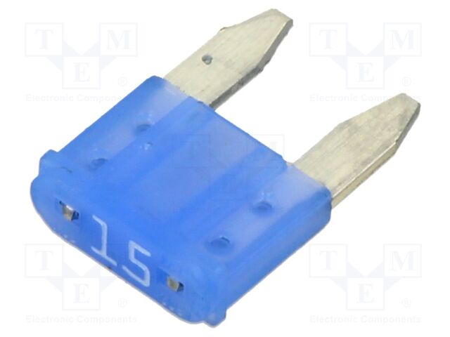 Fuse: fuse; 15A; 58VDC; automotive; 10.9mm; Mini
