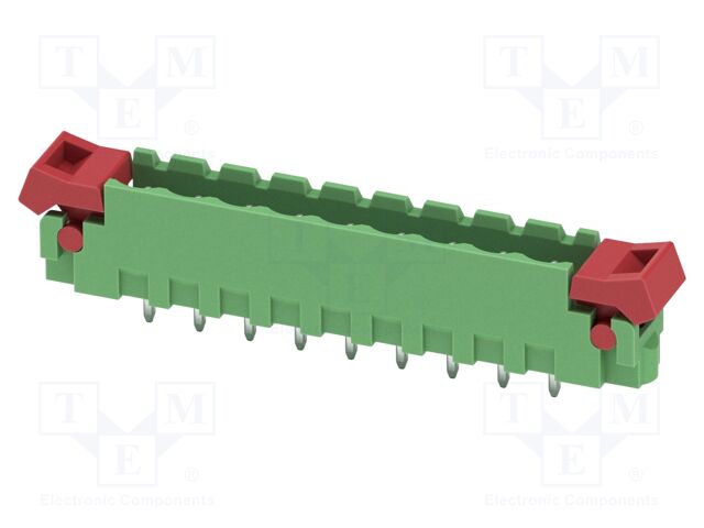 PCB headers, nominal cross section: 2.5 mm?, color: green, n