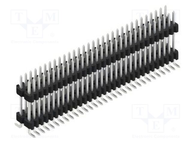 Connector: pin strips; pin header; male; PIN: 62; 1.27mm; SMT; 2x31