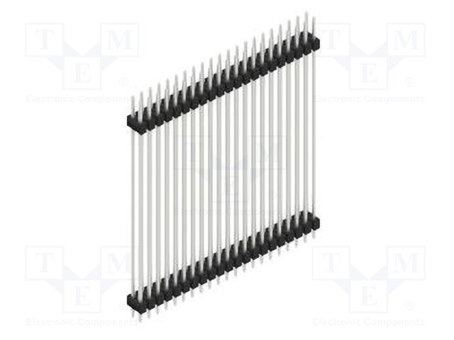 Connector: pin strips; pin header; male; PIN: 42; 2.54mm; THT; 2x21
