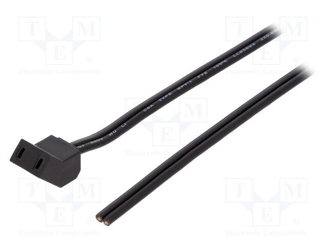 Wire: for fan supplying; Plug: angled 45°; 1m