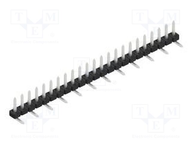 Connector: pin strips; pin header; male; PIN: 23; 2mm; SMT; 1x23