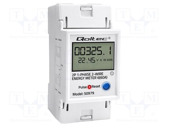Counter; digital,mounting; for DIN rail mounting; single-phase