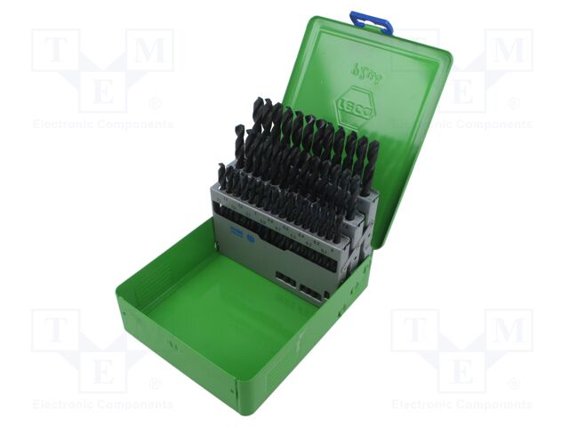 Drill set; high speed steel; 41pcs; Drill Bit: for metal; 6÷10mm