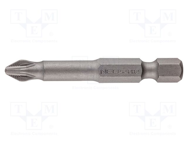 Screwdriver bit; Phillips; PH2; Overall len: 50mm; 5pcs.