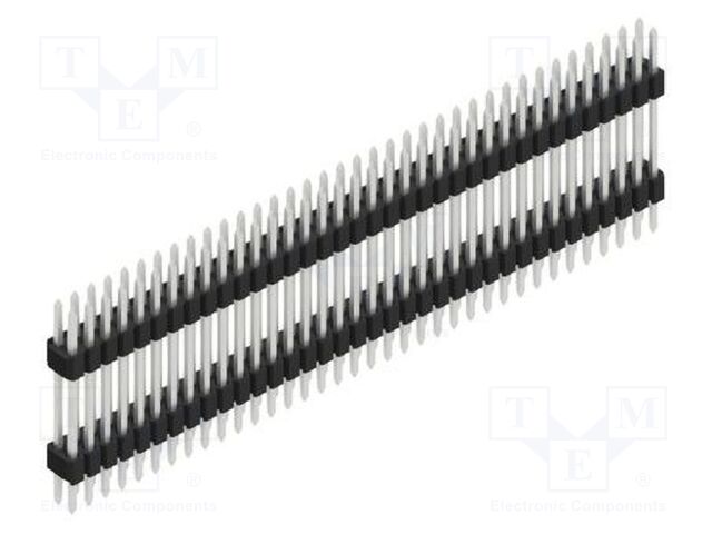 Connector: pin strips; pin header; male; PIN: 72; 1.27mm; THT; 2x36