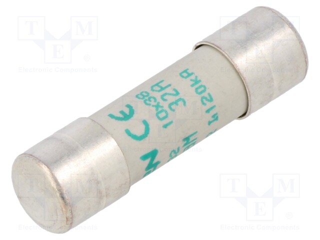 Fuse: fuse; aM,time-lag; 32A; 400VAC; 10x38mm