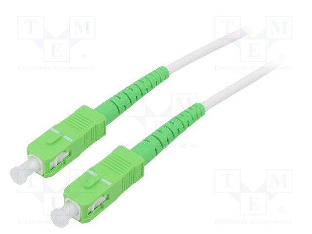 Fiber patch cord; OS2; SC/APC,both sides; 20m; LSZH; white