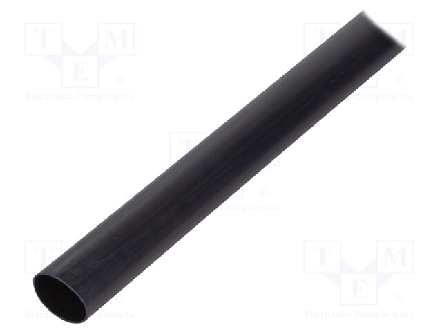 Heat shrink sleeve; 40mm; L: 10m; black; polyolefine; Thk: 2.5mm