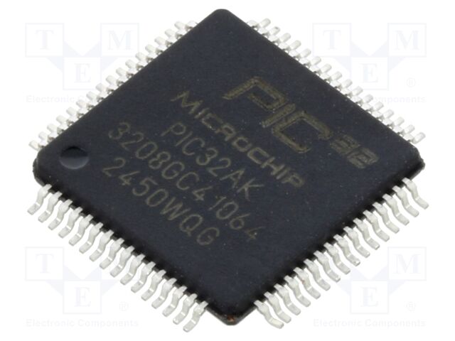 IC: PIC microcontroller; 32kB; 200MHz; 3÷3.6VDC; SMD; TQFP64