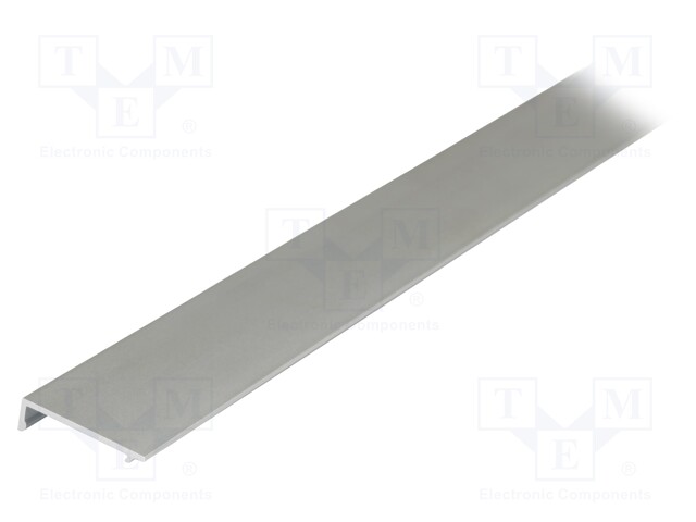 Cover; silver; aluminium; Application: STEP10; anodized