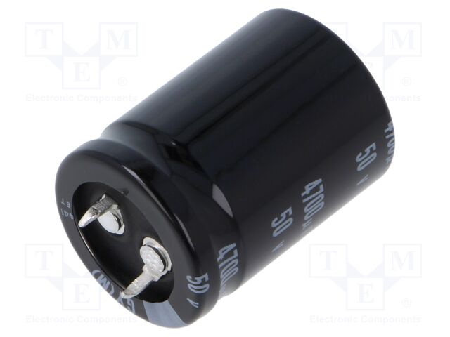 Capacitor: electrolytic; SNAP-IN; 4700uF; 50VDC; Ø25x35mm; ±20%