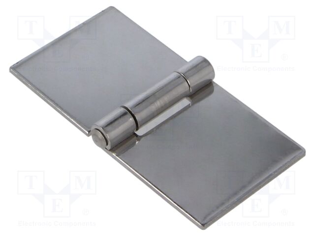 Hinge; Width: 100mm; stainless steel; H: 50mm; V: for welding