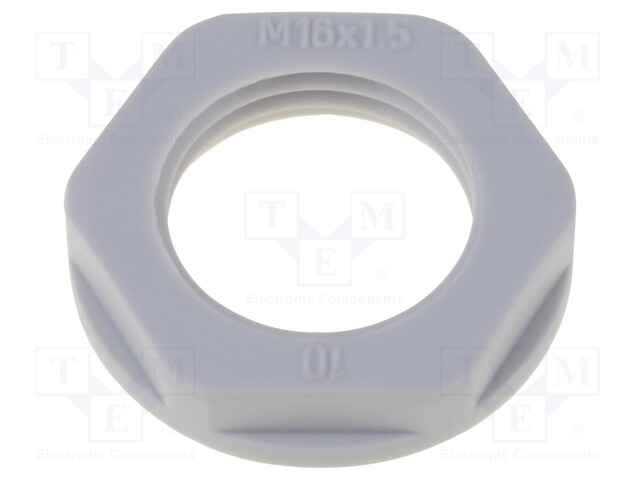 Nut; M20; polyamide; 26mm; grey; -40÷100°C; Thread: metric