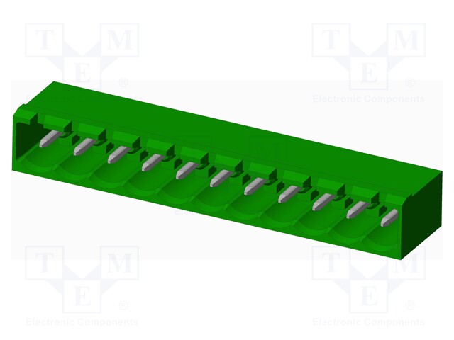 Connector: pluggable terminal block; socket; male; angled 90°