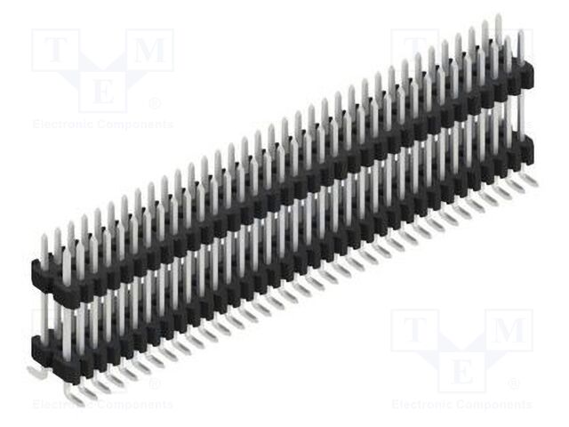 Connector: pin strips; pin header; male; PIN: 70; 1.27mm; SMT; 2x35