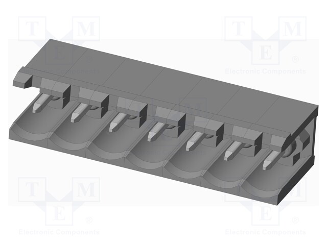 Connector: pluggable terminal block; socket; male; on PCBs