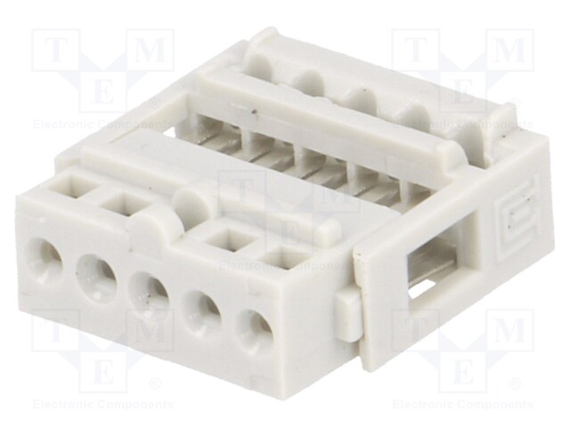 Plug; IDC; female; PIN: 5; IDC; THT; 2.54mm; tinned; Layout: 1x5