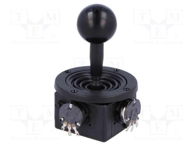 Joystick; 0÷10kΩ±5%,2- axes; Stabl.pos: 1; 10kΩ; -10÷80°C