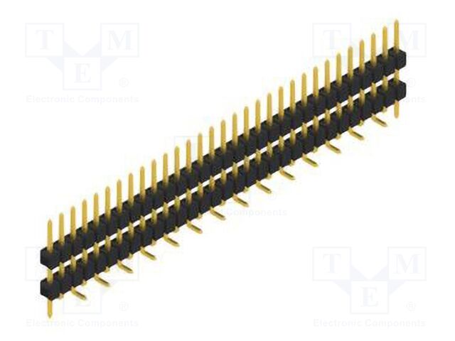 Connector: pin strips; pin header; male; PIN: 31; 2.54mm; SMT; 1x31
