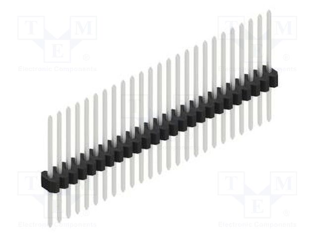 Connector: pin strips; pin header; male; PIN: 25; 1.27mm; THT; 1x25