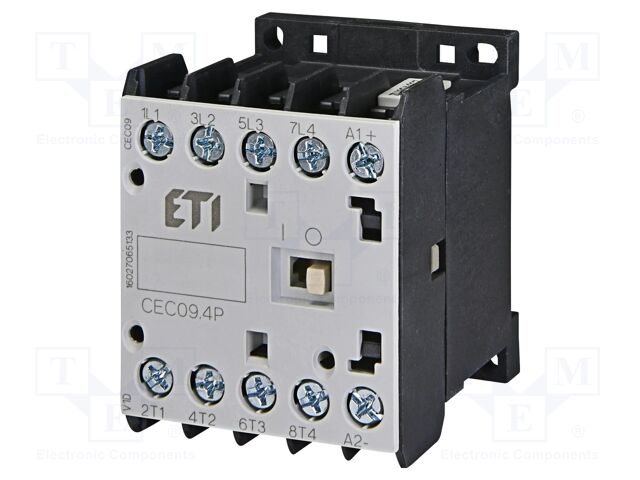 Contactor: 4-pole; NO x4; 24VDC; 20A; CEC; screw terminals; W: 48mm