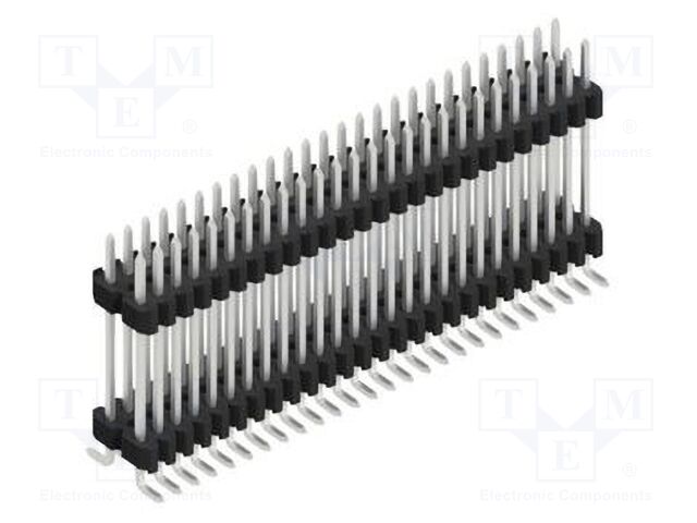 Connector: pin strips; pin header; male; PIN: 52; 1.27mm; SMT; 2x26