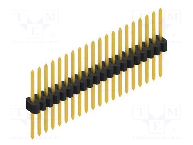Connector: pin strips; pin header; male; PIN: 20; 1.27mm; THT; 1x20