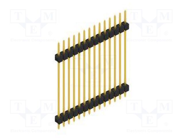 Connector: pin strips; pin header; male; PIN: 14; 2.54mm; THT; 1x14