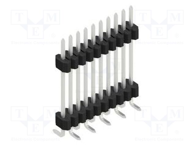 Connector: pin strips; pin header; male; PIN: 10; 1.27mm; SMT; 1x10