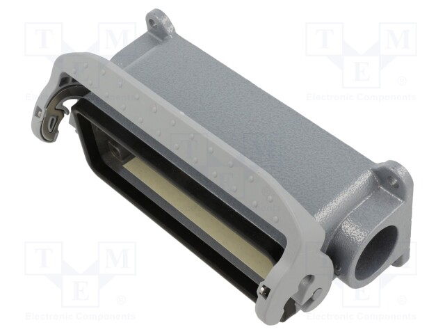 Enclosure: for rectangular connectors; Han; size 6B; with latch