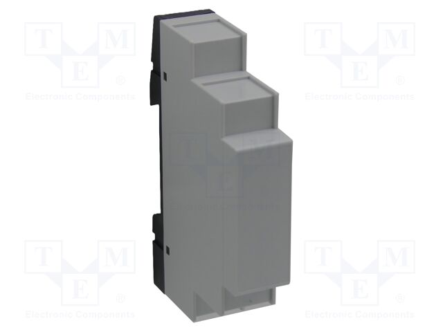 Enclosure: for DIN rail mounting; Y: 90mm; X: 17.5mm; Z: 60mm; grey