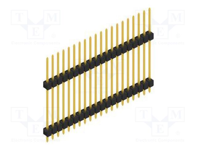 Connector: pin strips; pin header; male; PIN: 20; 2.54mm; THT; 1x20