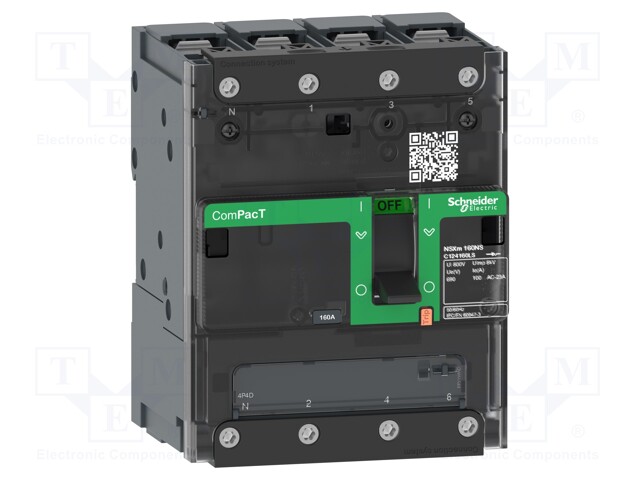 Switch-disconnector; Poles: 4; DIN; 100A; NSX; IP40; -25÷70°C