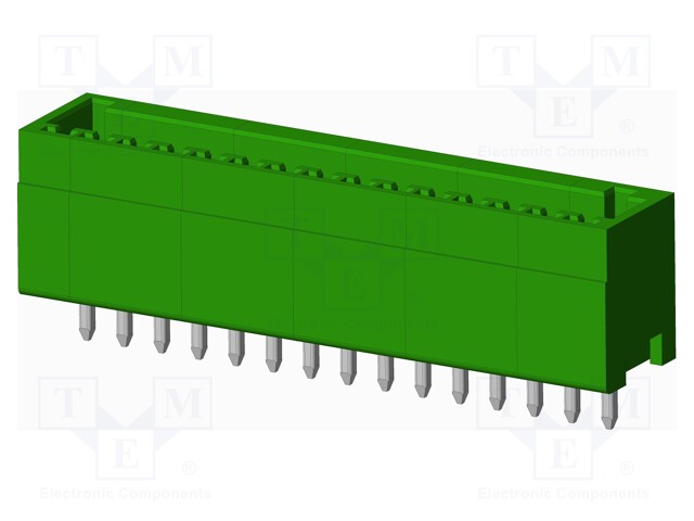 Connector: pluggable terminal block; socket; male; straight; THT